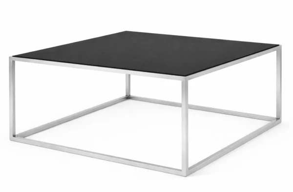 TABLE A CAFÉ MOSCOW ARGENT-NOIR