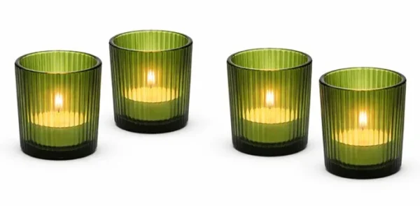 TUVO RIBBED GREEN VOTIVE