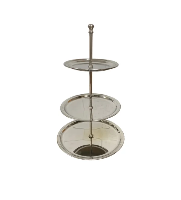 3-TIER CHROME STAND