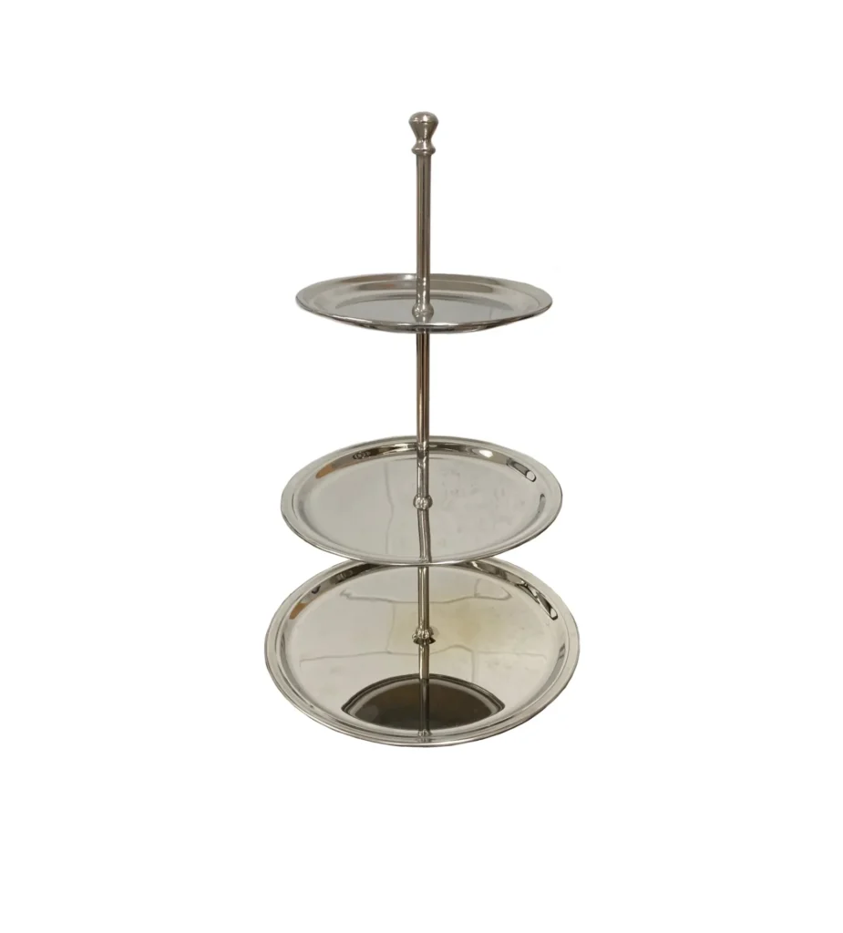 3-TIER CHROME STAND
