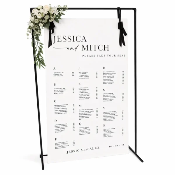 FOAMCORE SEATING CHART - MODEL - 24