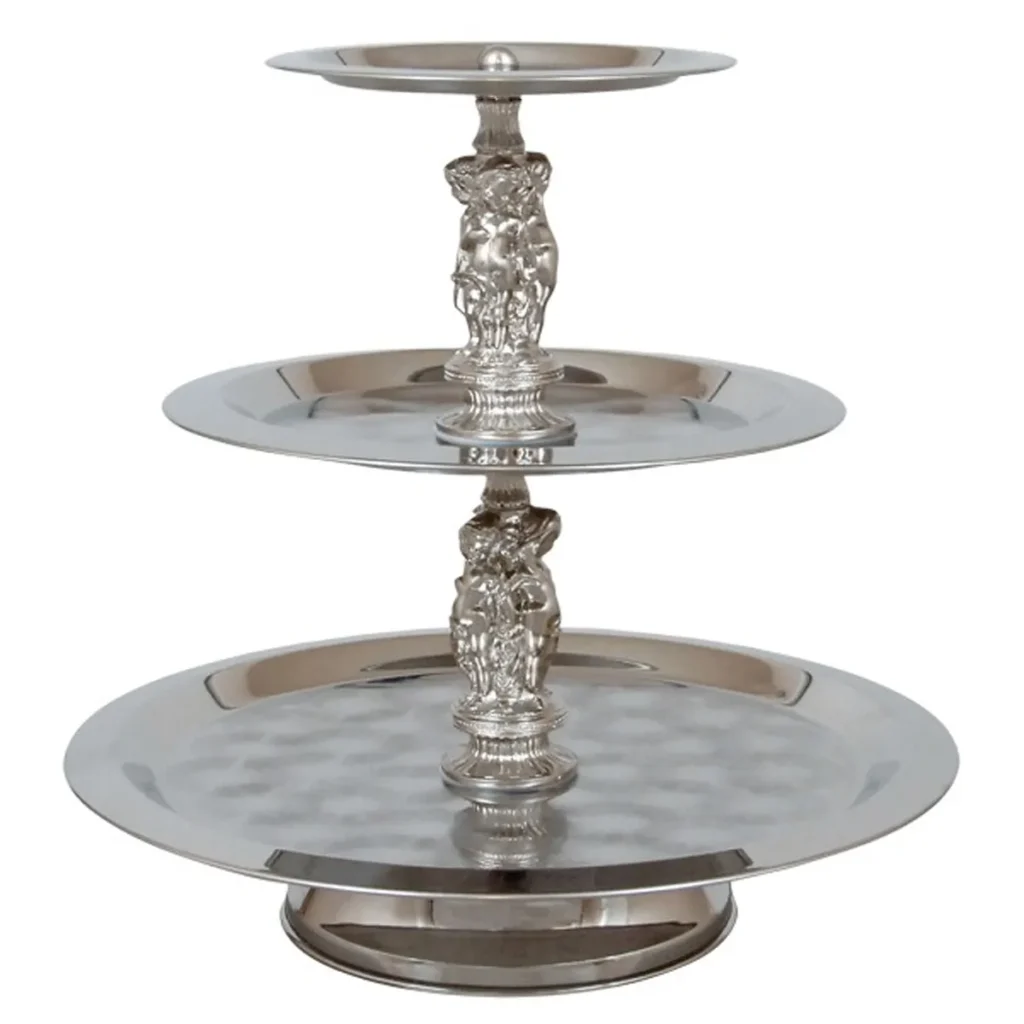3-TIER STAINLESS STEEL TRAY