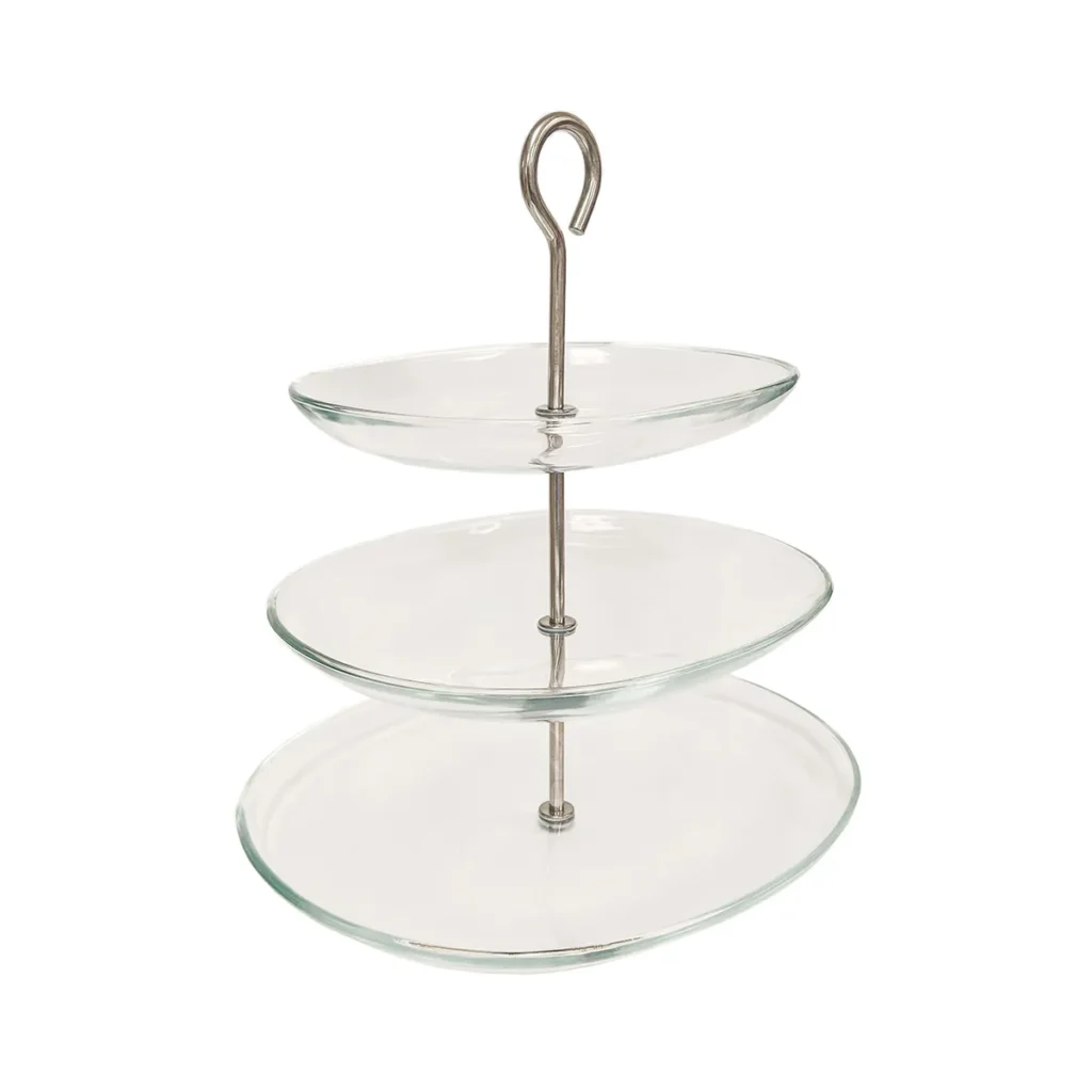 3-TIER GLASS TRAY