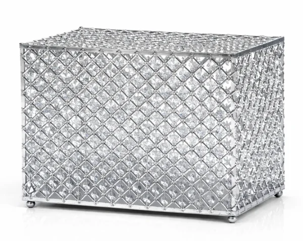 SILVER CRYSTAL MONEY BOX