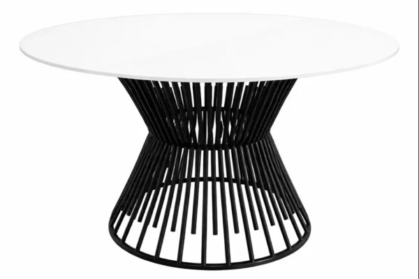 BLACK-WHITE TIERRA ROUND TABLE