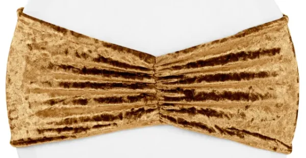 MUSTARD GOLD VELVET BOW
