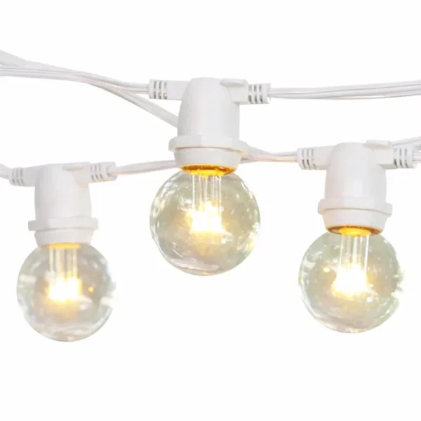 GARDEN LIGHTS WITH WHITE WIRE
