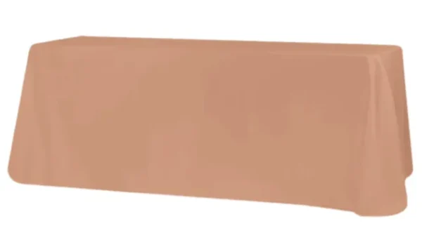 LATTE RECTANGULAR POLYESTER TABLECLOTH 90" X 156"