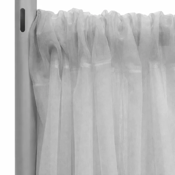 LIGHT GREY SHEER CURTAIN