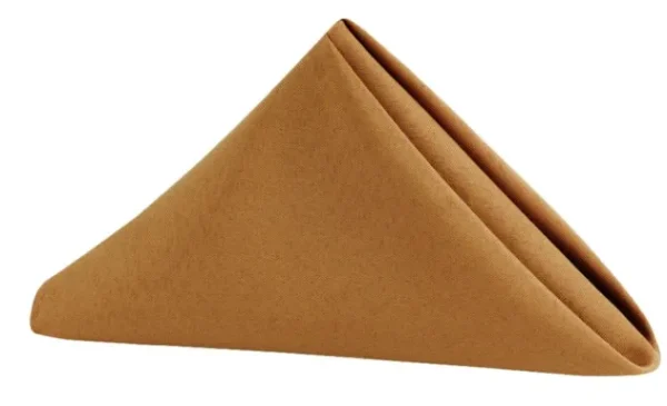 SERVIETTE DE TABLE EN POLYESTER DORÉ