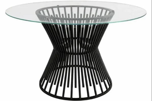 BLACK-CLEAR TIERRA ROUND TABLE