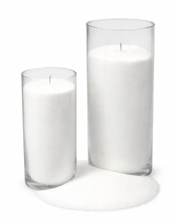 WHITE WAX SAND WITH WICK