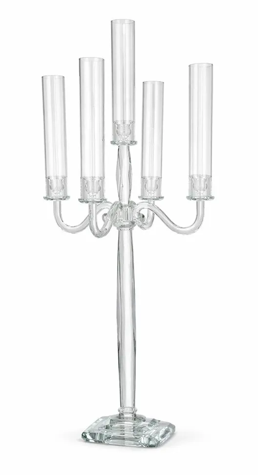 GAIL CRYSTAL CANDELABRA - 5 STEMS
