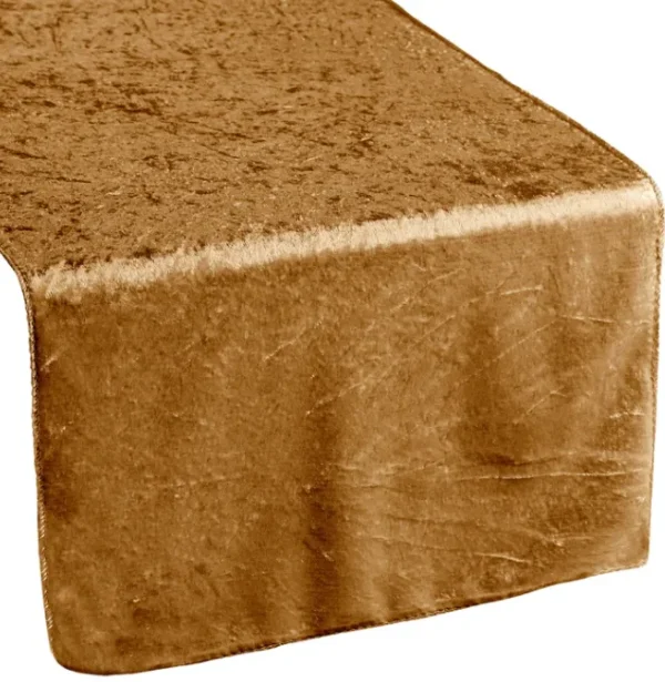 MUSTARD GOLD VELVET TABLE RUNNER