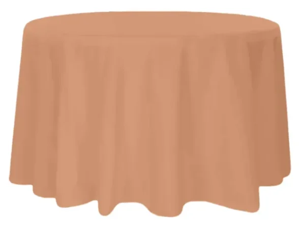 LATTÉ ROUND POLYESTER TABLECLOTH 120"