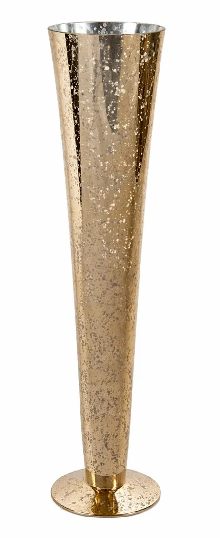 TRUMPET GOLD VASE