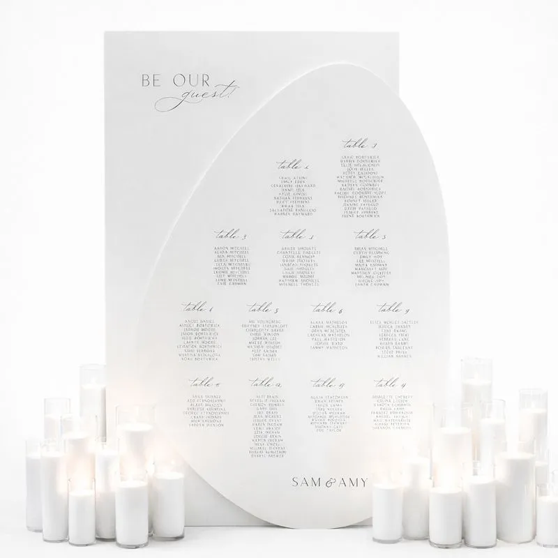 FOAMCORE SEATING CHARTS