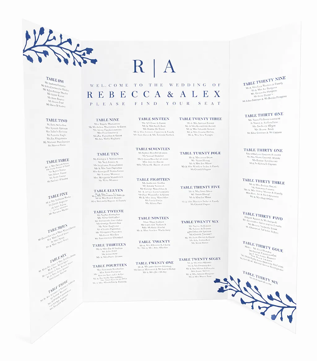 OPEN BOOK - SEATING CHARTS