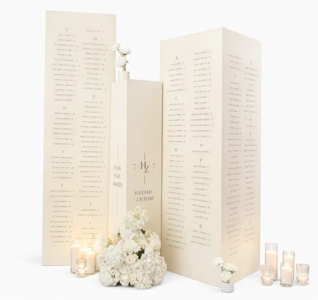 PILLARS - SEATING CHART