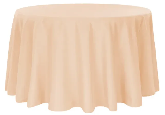 ROUND POLYESTER TABLECLOTHS 132"